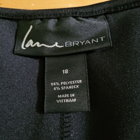 Lane Bryant Dress Size 18 Black Purple Color Block Sexy Career Work Date… - Picture 6 of 6